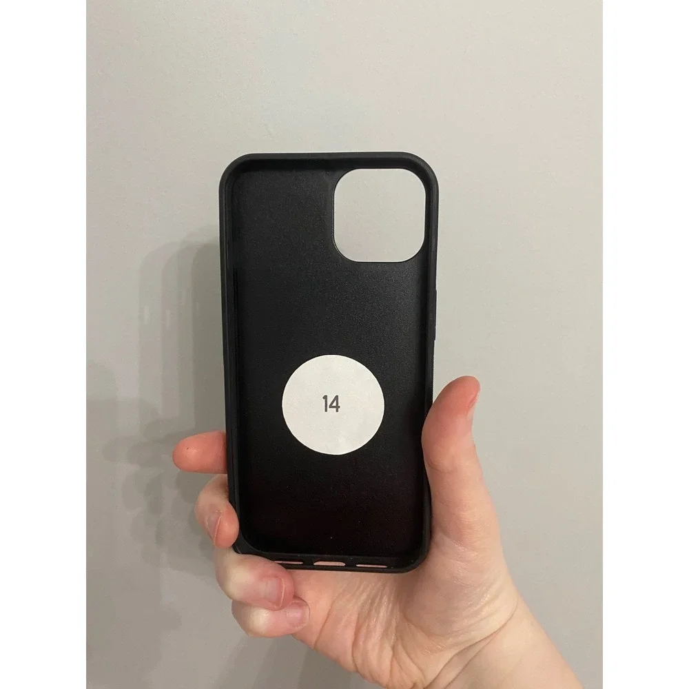 iPhone Case‎ Unisex iPhone 14 Black Halloween Spooky Disco Ball Witch Hat Print